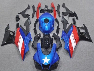Wholesale 2019-2021 Yamaha YZF R3/R25 Motorcycle Fairings - Blue Red White Star Canada
