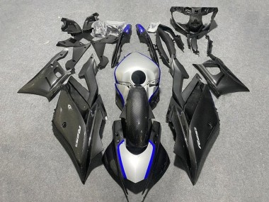 Wholesale 2019-2021 Yamaha YZF R3/R25 Motorcycle Fairings - Black Carbon Fiber Style Silver Blue Canada