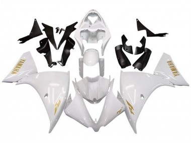 Wholesale 2009-2011 Yamaha YZF 1000 R1 Motorcycle Fairings - White Gold Decal Canada