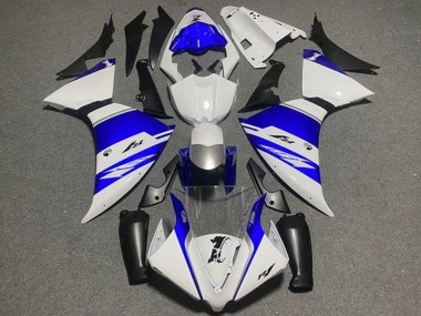 Wholesale 2009-2011 Yamaha YZF 1000 R1 Motorcycle Fairings - White Blue Silver Black Stripe Canada