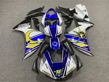 Wholesale 2009-2011 Yamaha YZF 1000 R1 Motorcycle Fairings - White Blue Yellow Black Sun Moon Canada