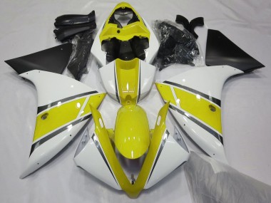 Wholesale 2009-2011 Yamaha YZF 1000 R1 Motorcycle Fairings - White Yellow Matte Black Canada