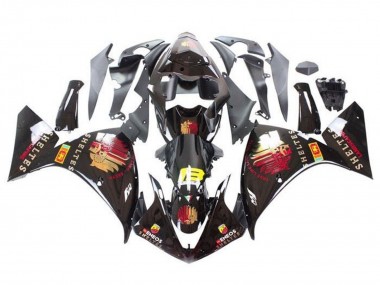 Wholesale 2012-2014 Yamaha YZF 1000 R1 Motorcycle Fairings - Glossy Black Red Yellow Sheltes Canada