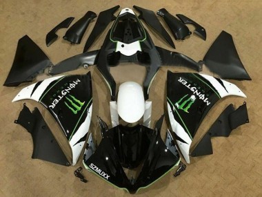Wholesale 2012-2014 Yamaha YZF 1000 R1 Motorcycle Fairings - White Black Green Monster Energy SZMUXX Canada