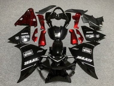 Wholesale 2012-2014 Yamaha YZF 1000 R1 Motorcycle Fairings - Glossy Black Red White GYTR Yamalube QHLINS Canada