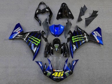 Wholesale 2012-2014 Yamaha YZF 1000 R1 Motorcycle Fairings - Glossy Black Blue Green Monster Energy ENEOS Yamalube Canada