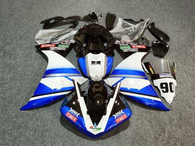 Wholesale 2012-2014 Yamaha YZF 1000 R1 Motorcycle Fairings - White Blue Black Fimer Yamalube 90 Canada