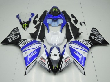 Wholesale 2012-2014 Yamaha YZF 1000 R1 Motorcycle Fairings - White Blue Black Green Monster Yamalube Canada