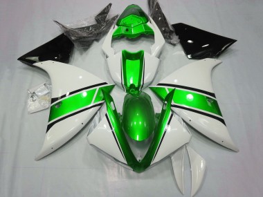 Wholesale 2012-2014 Yamaha YZF 1000 R1 Motorcycle Fairings - White Green Glossy Black Canada