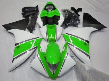 Wholesale 2012-2014 Yamaha YZF 1000 R1 Motorcycle Fairings - White Green Matte Black Canada