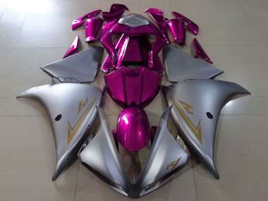 Wholesale 2012-2014 Yamaha YZF 1000 R1 Motorcycle Fairings - Matte Silver Pink Canada