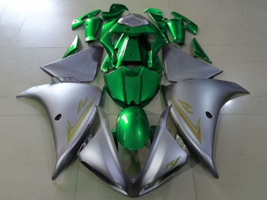 Wholesale 2012-2014 Yamaha YZF 1000 R1 Motorcycle Fairings - Matte Silver Green Canada