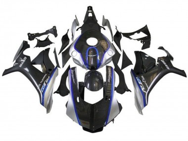 Wholesale 2015-2019 Yamaha YZF 1000 R1 Motorcycle Fairings - Faux Carbon Fiber Silver Blue R1M Canada