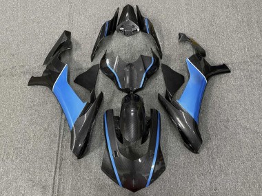 Wholesale 2015-2019 Yamaha YZF 1000 R1 Motorcycle Fairings - Faux Carbon Fiber Light Blue Canada
