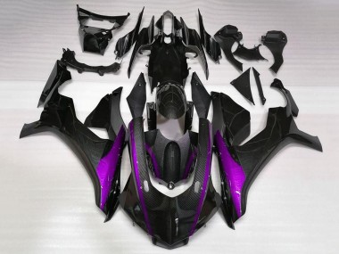 Wholesale 2020-2025 Yamaha YZF 1000 R1 Motorcycle Fairings - Faux Carbon Fiber Purple Stripe Canada