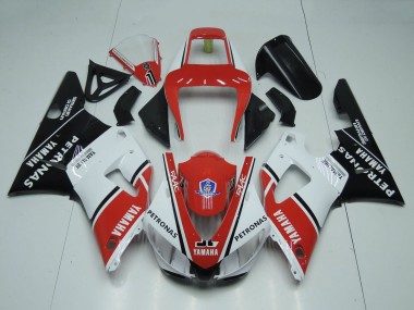 Wholesale 1998-1999 Yamaha YZF 1000 R1 Motorcycle Fairings - Red White Glossy Black Petronas Yamalube Canada
