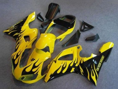 Wholesale 1998-1999 Yamaha YZF 1000 R1 Motorcycle Fairings - Yellow Black Flame Canada