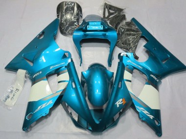 Wholesale 2000-2001 Yamaha YZF 1000 R1 Motorcycle Fairings - Blue White Silver Canada