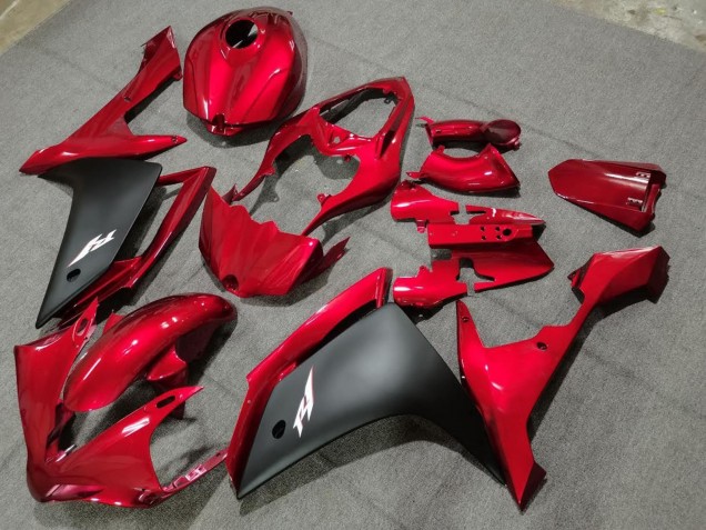 2004-2006 Yamaha YZF 1000 R1 Motorcycle Fairings - Red Matte Black Canada