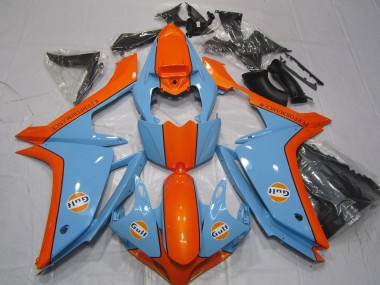Wholesale 2007-2008 Yamaha YZF 1000 R1 Motorcycle Fairings - Light Blue Orange Gulf Canada