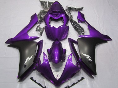 Wholesale 2007-2008 Yamaha YZF 1000 R1 Motorcycle Fairings - Purple Matte Black Canada