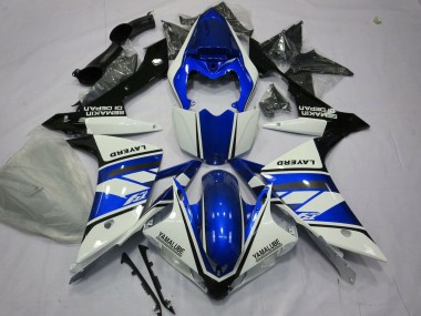 Wholesale 2007-2008 Yamaha YZF 1000 R1 Motorcycle Fairings - White Blue Black Layerd Canada