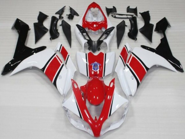 2007-2008 Yamaha YZF 1000 R1 Motorcycle Fairings - White Red Black Canada