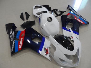 Wholesale 2004-2005 Suzuki GSXR 600 / GSXR 750 Motorcycle Fairings - White Blue Red Black Motul Canada
