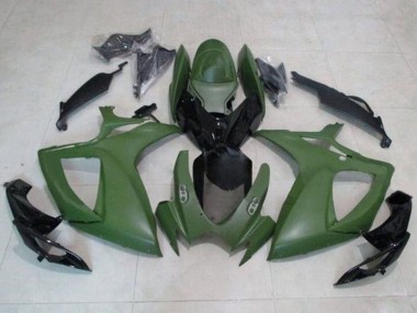 Wholesale 2006-2007 Suzuki GSXR 600 / GSXR 750 Motorcycle Fairings - Army Green Glossy Black Canada