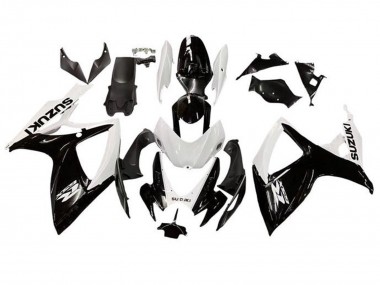 Wholesale 2006-2007 Suzuki GSXR 600 / GSXR 750 Motorcycle Fairing - White Glossy Black Canada