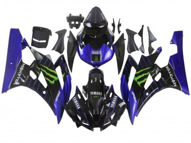Wholesale 2006-2007 Yamaha YZF R6 Motorcycle Fairings - Blue Black Green Monster Canada