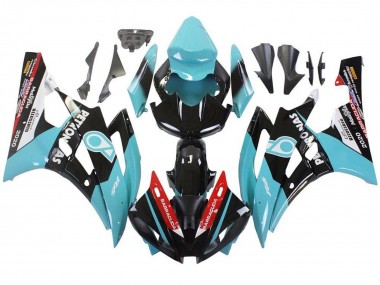 Wholesale 2006-2007 Yamaha YZF R6 Motorcycle Fairings - Light Blue Red White Black Petronas Canada
