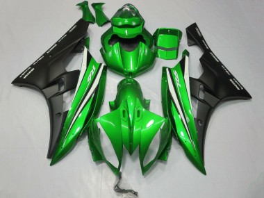 Wholesale 2006-2007 Yamaha YZF R6 Motorcycle Fairings - Green White Matte Black Canada