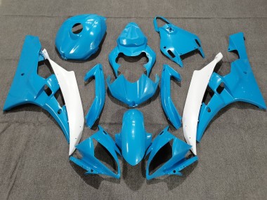 Wholesale 2006-2007 Yamaha YZF R6 Motorcycle Fairings - Light Blue White Canada