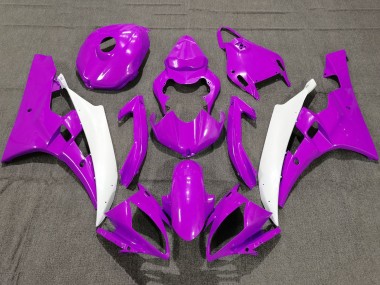 Wholesale 2006-2007 Yamaha YZF R6 Motorcycle Fairings - Purple White Canada
