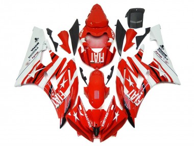 Wholesale 2006-2007 Yamaha YZF R6 Motorcycle Fairings - White Red Fiat Star Michelin Motul Canada