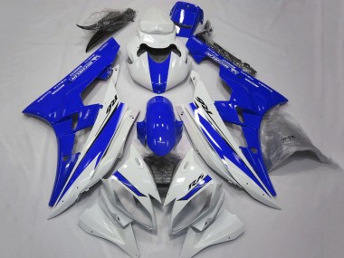 Wholesale 2006-2007 Yamaha YZF R6 Motorcycle Fairings - White Blue Motul Michelin Canada