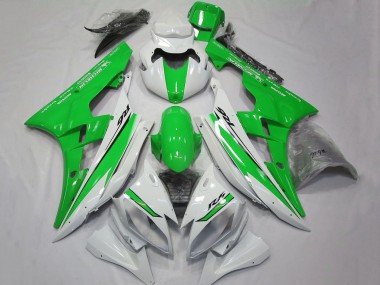 Wholesale 2006-2007 Yamaha YZF R6 Motorcycle Fairings - White Green Canada