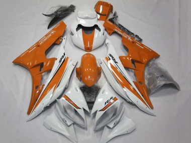 Wholesale 2006-2007 Yamaha YZF R6 Motorcycle Fairings - White Orange Canada