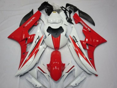 Wholesale 2006-2007 Yamaha YZF R6 Motorcycle Fairings - White Red Canada
