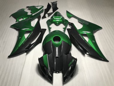 Wholesale 2008-2016 Yamaha YZF R6 Motorcycle Fairing - Green Carbon Fiber Style Canada