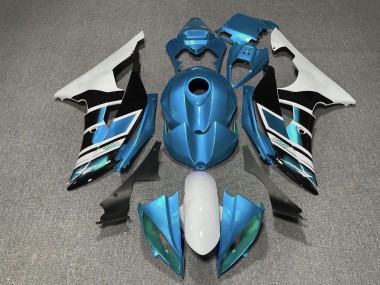Wholesale 2008-2016 Yamaha YZF R6 Motorcycle Fairings - White Blue Black Stripe Canada