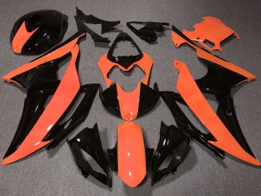 Wholesale 2008-2016 Yamaha YZF R6 Motorcycle Fairings - Orange Glossy Black Canada
