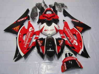 Wholesale 2008-2016 Yamaha YZF R6 Motorcycle Fairings - White Red Black Santander Canada