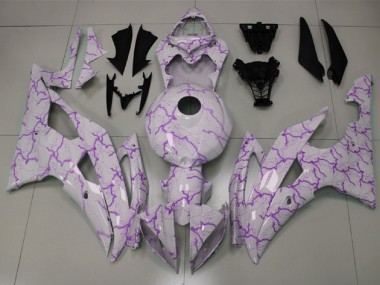 Wholesale 2008-2016 Yamaha YZF R6 Motorcycle Fairings - White Purple Lightning Canada