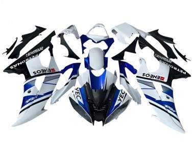 Wholesale 2008-2016 Yamaha YZF R6 Motorcycle Fairings - White Blue Black YEC ENEOS Petronas Semakin Didepan Canada