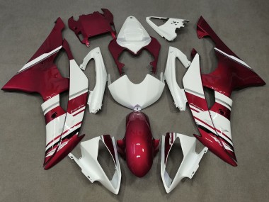 Wholesale 2008-2016 Yamaha YZF R6 Motorcycle Fairings - White Candy Red Canada
