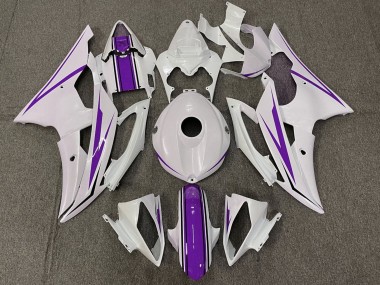 Wholesale 2008-2016 Yamaha YZF R6 Motorcycle Fairings - White Purple Canada