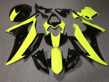 Wholesale 2008-2016 Yamaha YZF R6 Motorcycle Fairings - Yellow Glossy Black Canada