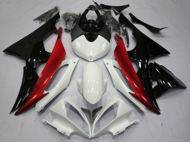 Wholesale 2008-2016 Yamaha YZF R6 Motorcycle Fairings - White Red Glossy Black Canada
